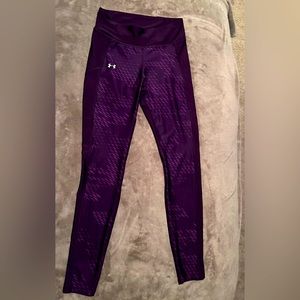 Under Armor Purple Leggings with Zipper